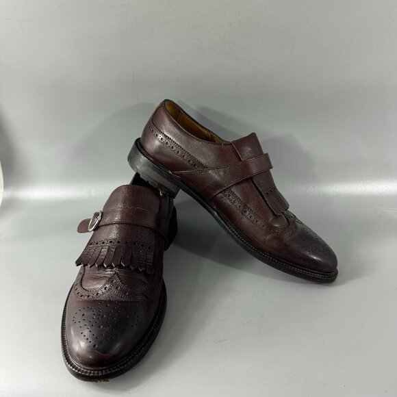Suitsupply Kitty Monk Brown Leather Loafer Shoes, Size 45 Suitsupply Kitty Monk Brown Leather Loafer Shoes US 8 Men  main image 2